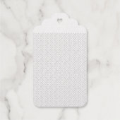 透明グリッドPNG | 編集可能テクスチャオーバーレイ ギフトタグ (裏面)