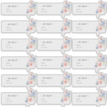 透明ゲストアドレス赤面ブルーH2花