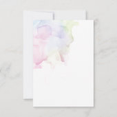 透明シルクエレガントは日付カードを保存 招待状 (裏面)