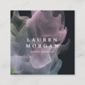 透明シルクエレガントスクエア名刺 スクエア名刺 (正面)