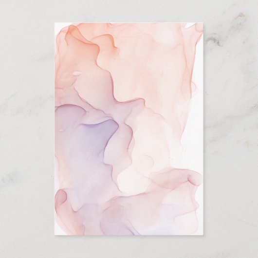 透明シルクエレガントモダン披露宴カード エンクロージャーカード (裏面)