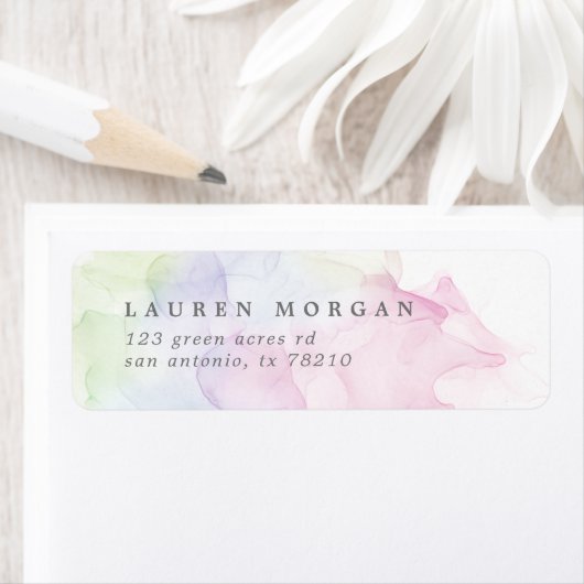 透明シルクエレガント差出人住所ラベル ラベル (インサイチュ)