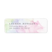 透明シルクエレガント差出人住所ラベル ラベル (正面)