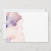 透明シルクモダンの写真日付を保存 招待状 (裏面)