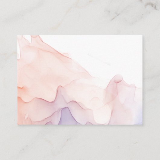 透明シルクモダンの赤ちゃん エンクロージャーカード (裏面)