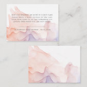 透明シルクモダンの赤ちゃん エンクロージャーカード (正面/裏面)