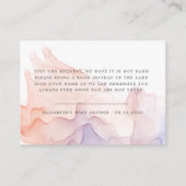 透明シルクモダンの赤ちゃん エンクロージャーカード (正面)