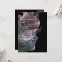 透明シルクモダン結婚ズ 招待状