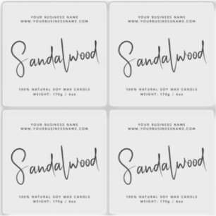 透明シンプル包装化粧品キャンドル シール