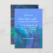 透明スターこうもりバーミッツヴァレセプションカード エンクロージャーカード (正面/裏面)