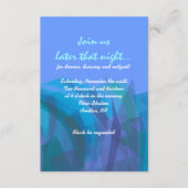 透明スターこうもりバーミッツヴァレセプションカード エンクロージャーカード (正面)