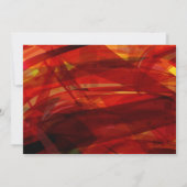 透明スターこうもりバー(ユダヤ教の)バル・ミツバー招待状レッド 招待状 (裏面)