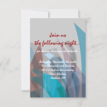 透明スターバー（ユダヤ教の）バル・ミツバー招待状