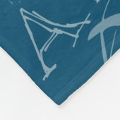 透明スワリング繰り返しアシュリー色を選択 フリースブランケット (角)