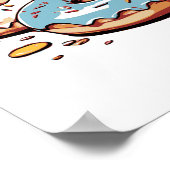 透明ドーナツのクリップアート ポスター (角)