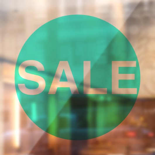 透明ネオングリーン販売サイン窓ステッカー ウィンドウサイン (シート2)