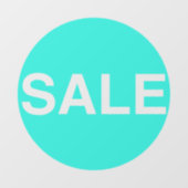 透明ネオングリーン販売サイン窓ステッカー ウィンドウサイン (シート)