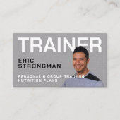 透明バックグラウンドのパーソナルイメージトレーナー 名刺 (正面)