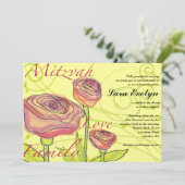 透明バラバルミツワー招待状招待状 招待状 (スタンド正面)