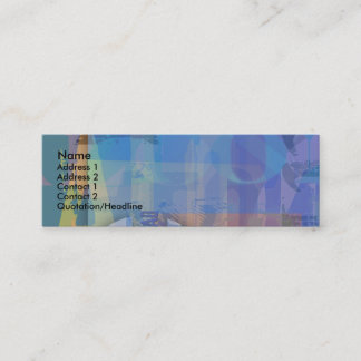 透明パステルカラーズビジネスカード スキニー名刺