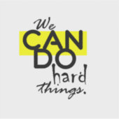 透明ビニールで懸命できる シール (正面)