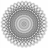 透明マンダラステッカー シール (正面)