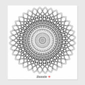 透明マンダラステッカー シール (シート)