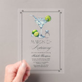透明マークス&マトリクスブライダルシャワー アクリル招待状 (インサイチュ (ポータブル))