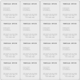 透明ミニマルろうそくラベル シール