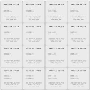 透明ミニマルろうそくラベル シール