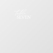 透明ミニマルエレガントテーブル番号 ウィンドウサイン (シート)