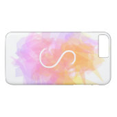 透明モダン層/マゼンタピンク黄色 Case-Mate iPhoneケース (裏面(横))