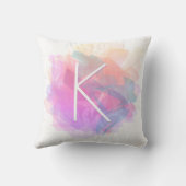 透明モダン層/紫ピンクピーチブルー クッション (裏面)