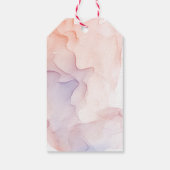 透明モダン絹結婚様 ギフトタグ (裏面)