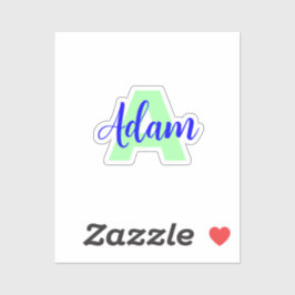 透明モノグラム+名前 | 防水シール シール