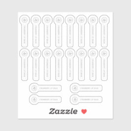 透明リップクリーム安全シールロゴ&文字ラベル シール