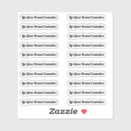 透明リップグロス チューブラベル シール