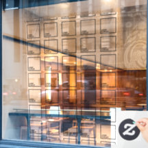 透明ロゴウィンドウの貼り付け – タイルデザイン