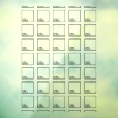 透明ロゴウィンドウの貼り付け – タイルデザイン ウィンドウサイン (シート3)