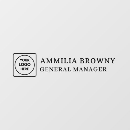 透明ロゴ | ガラスドア ビジネス ブランディング ウィンドウサイン (シート)