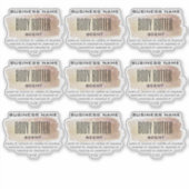 透明体バターラベル金ゴールド及びオパール シール (正面)