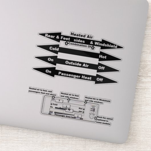 透明内窓デカールAirCooledVanagon シール (詳細)