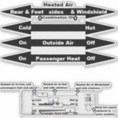 透明内窓デカールAirCooledVanagon シール (正面)