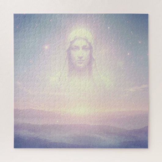 透明天使のような男心が空に現れる ジグソーパズル (縦)