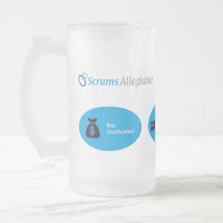 透明感のあるストーリー フロストグラスビールジョッキ