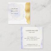 透明水彩箔フェイク名刺 スクエア名刺 (正面/裏面)