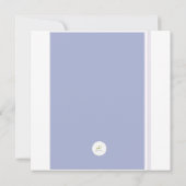 透明水彩 紫の花 誕生日 グリーティングカード (裏面)