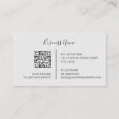 透明金ゴールド花銀 名刺 (裏面)