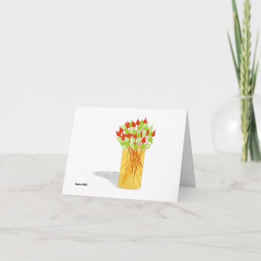 透明、折り畳みノートカード ノートカード (正面)