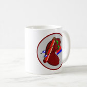 透析および腎臓のデザインのギフト コーヒーマグカップ (正面右)